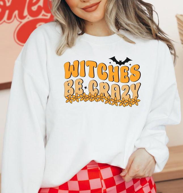 Witches Be Crazy Halloween - Crewneck Sweatshirt