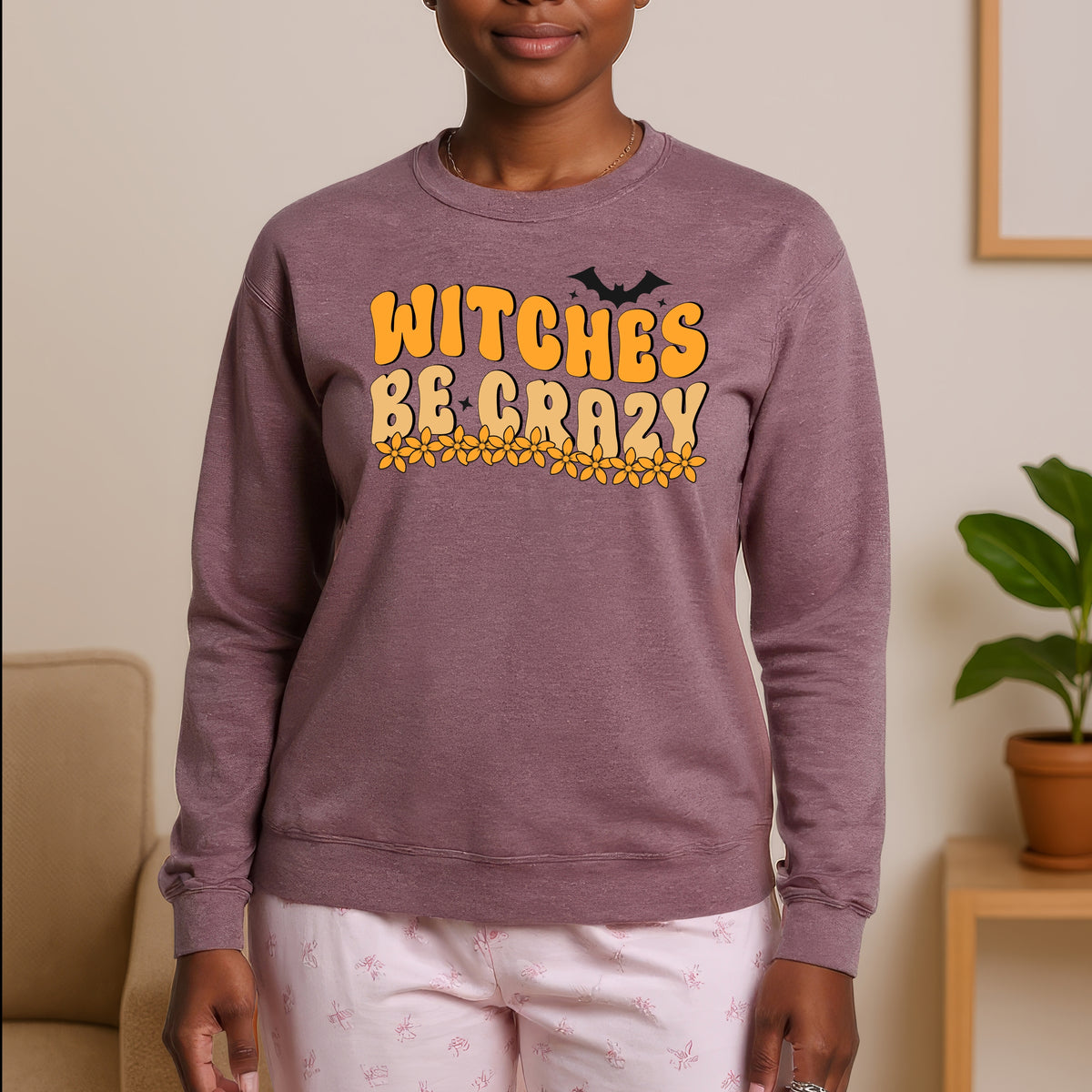Witches Be Crazy Halloween - Crewneck Sweatshirt