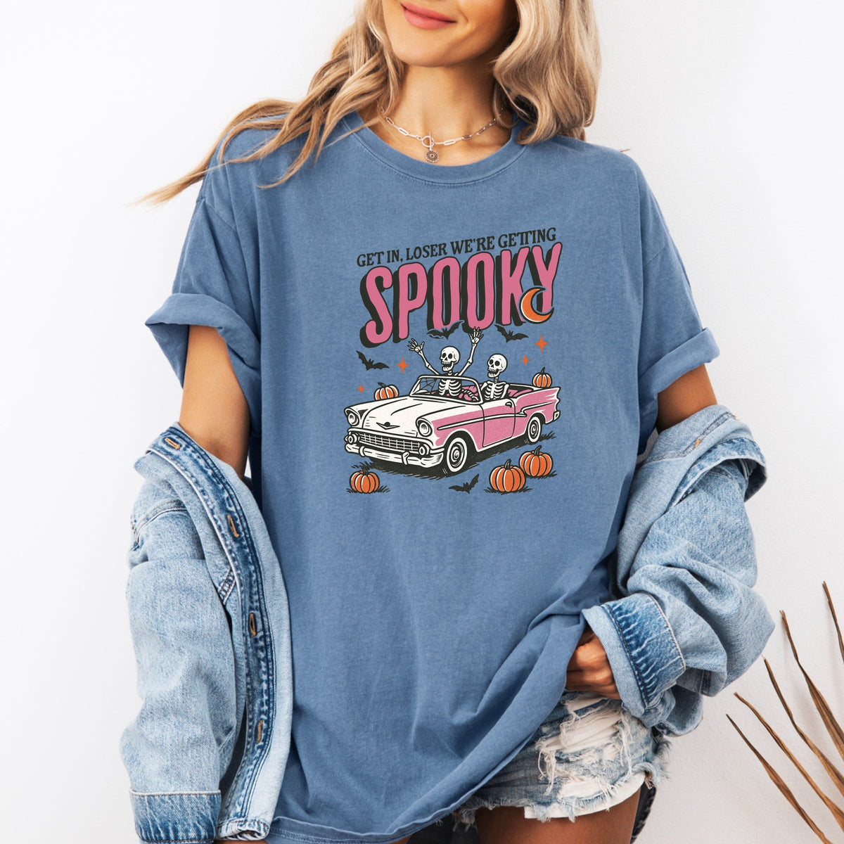 Get in loser we're getting spooky Printed Comfort Colors T-Shirt 