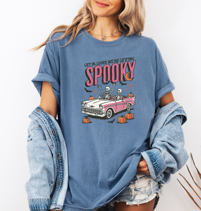 Get in loser we're getting spooky Printed Comfort Colors T-Shirt 