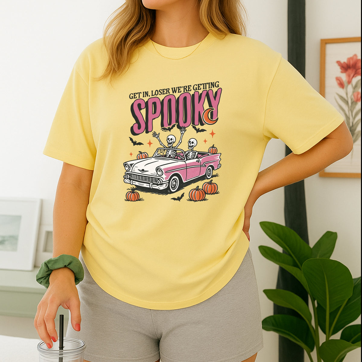 Get in loser we're getting spooky Printed Comfort Colors T-Shirt 