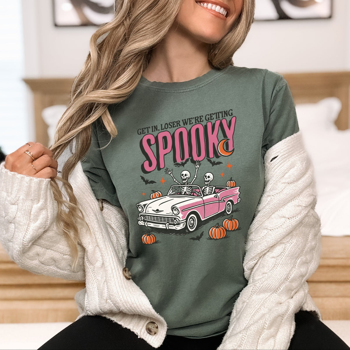 Get in loser we're getting spooky Printed Comfort Colors T-Shirt 