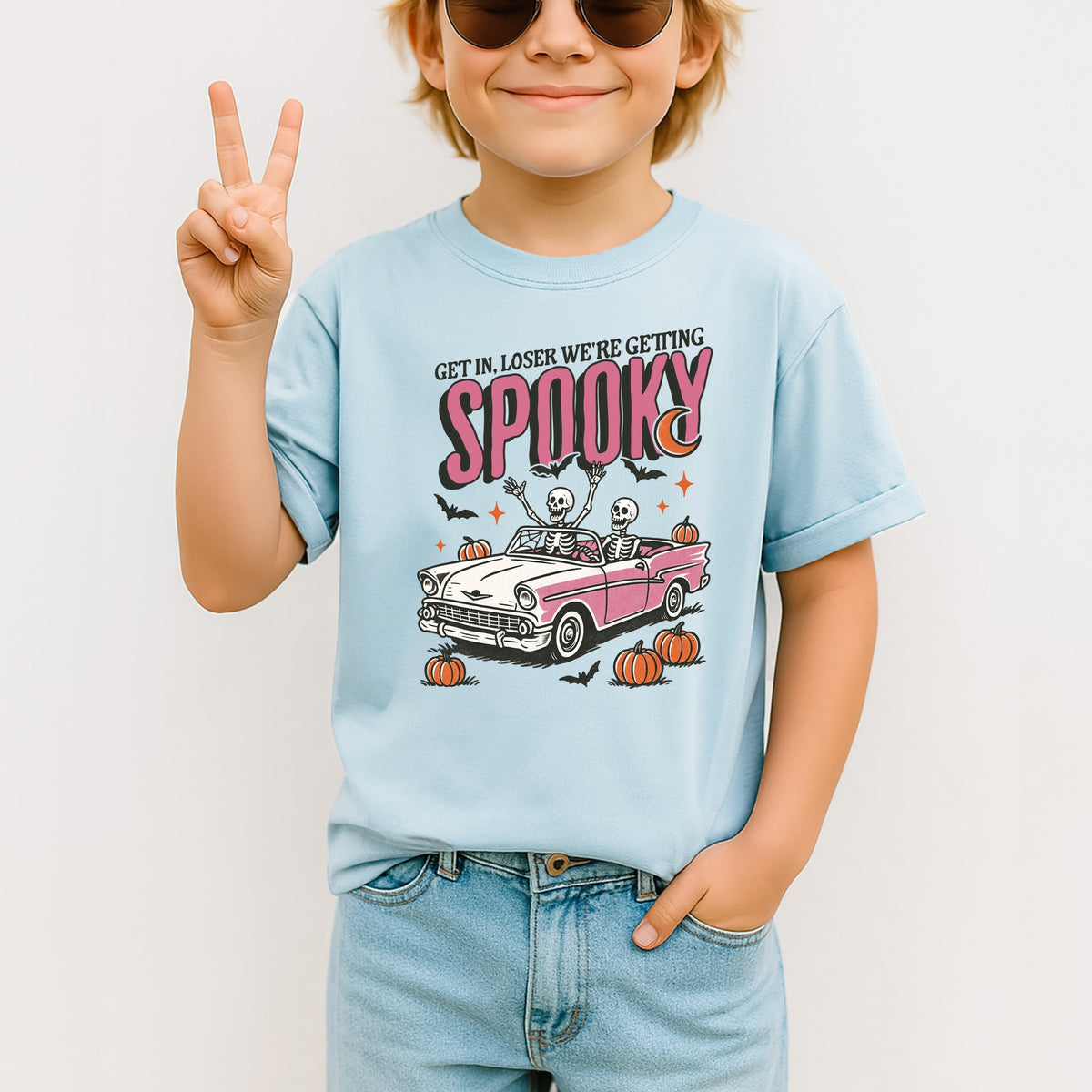 Get in loser we're getting spooky Printed Comfort Colors T-Shirt 