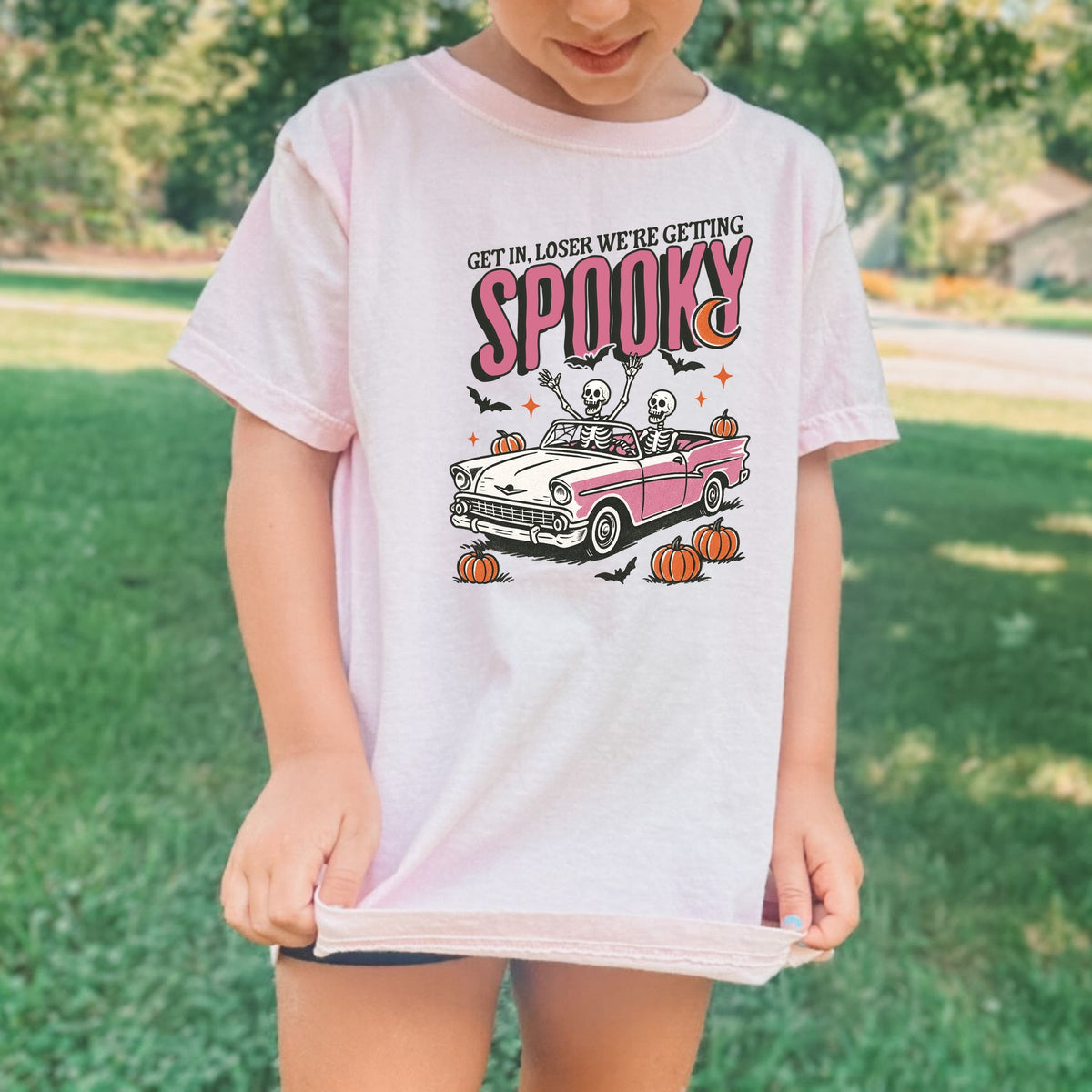 Get in loser we're getting spooky Printed Comfort Colors T-Shirt 