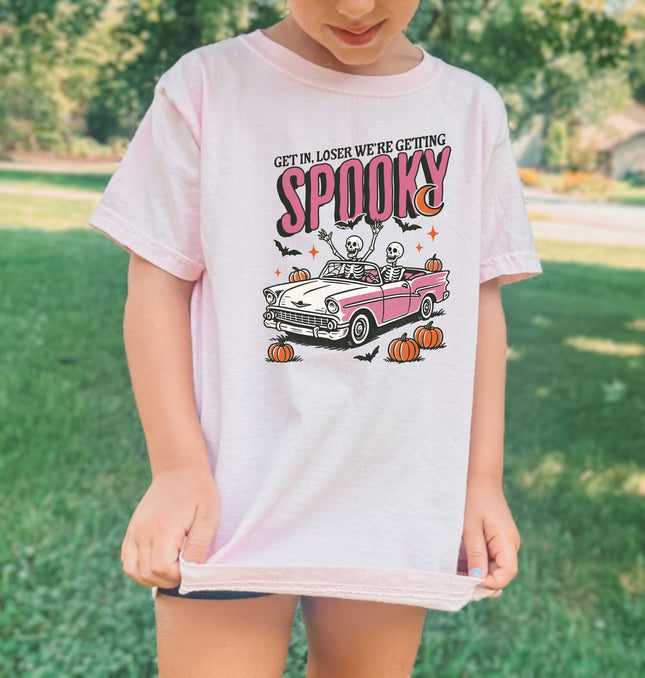 Get in loser we're getting spooky Printed Comfort Colors T-Shirt 