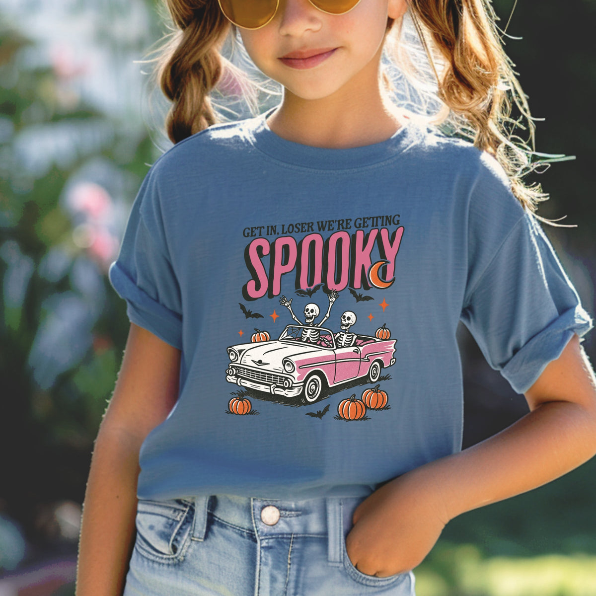 Get in loser we're getting spooky Printed Comfort Colors T-Shirt 