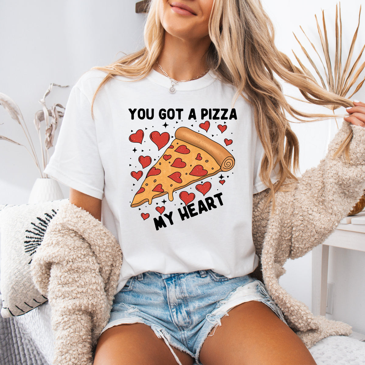 You Got A Pizza My Heart Valentines - Adult Comfort Colors T-Shirt
