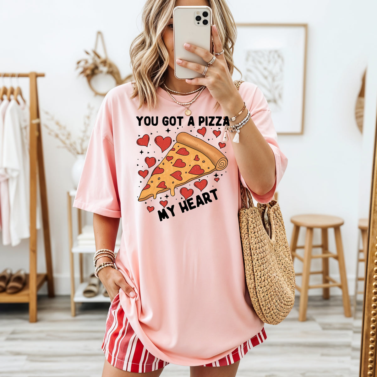 You Got A Pizza My Heart Valentines - Adult Comfort Colors T-Shirt