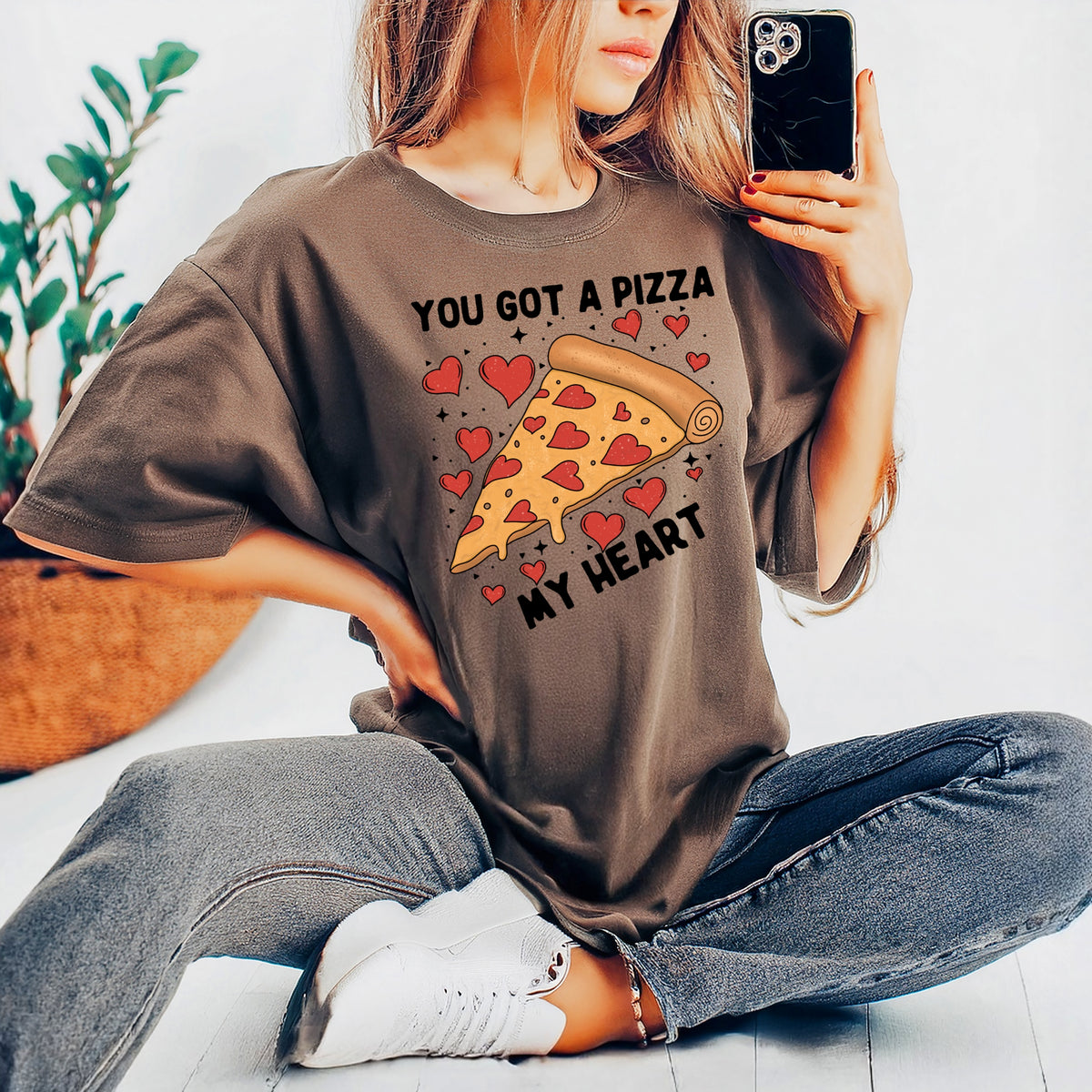 You Got A Pizza My Heart Valentines - Adult Comfort Colors T-Shirt