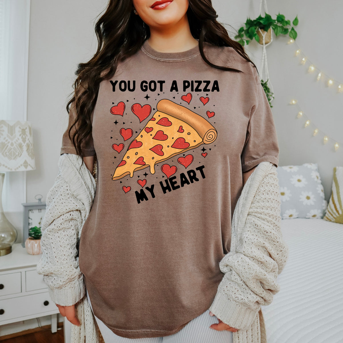 You Got A Pizza My Heart Valentines - Adult Comfort Colors T-Shirt