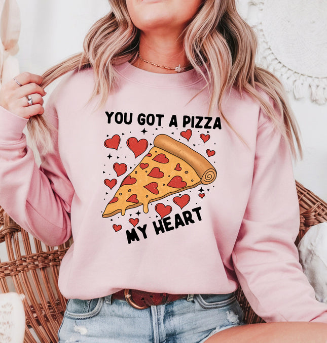 You Got A Pizza My Heart Valentines  - Adult Crewneck Sweatshirt