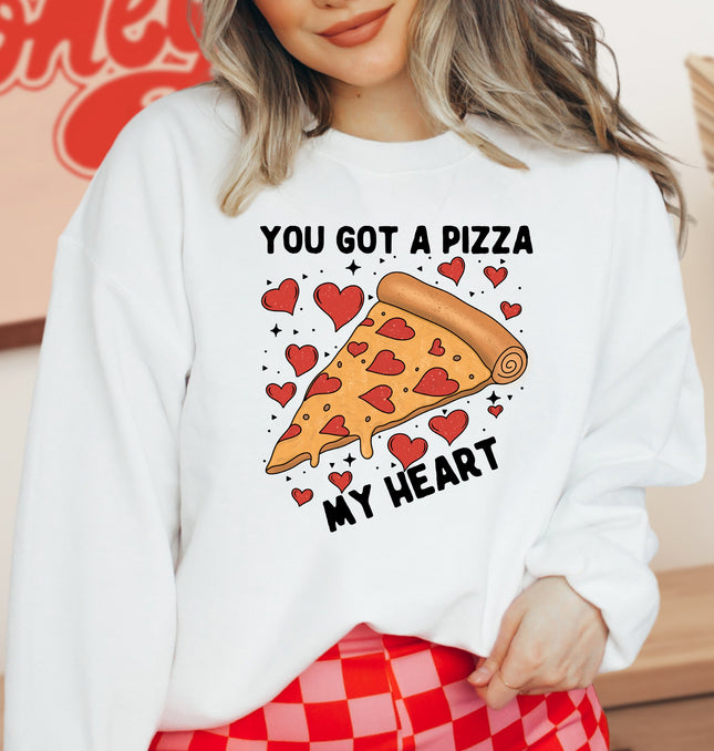 You Got A Pizza My Heart Valentines  - Adult Crewneck Sweatshirt