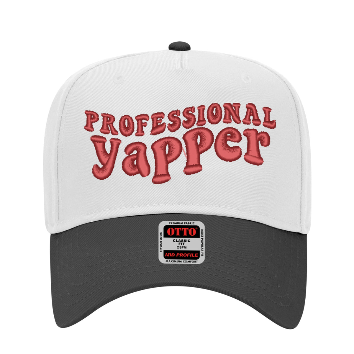 Professional Yapper Embroidered Hat - Trucker Hat