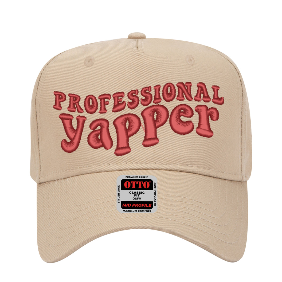 Professional Yapper Embroidered Hat - Trucker Hat