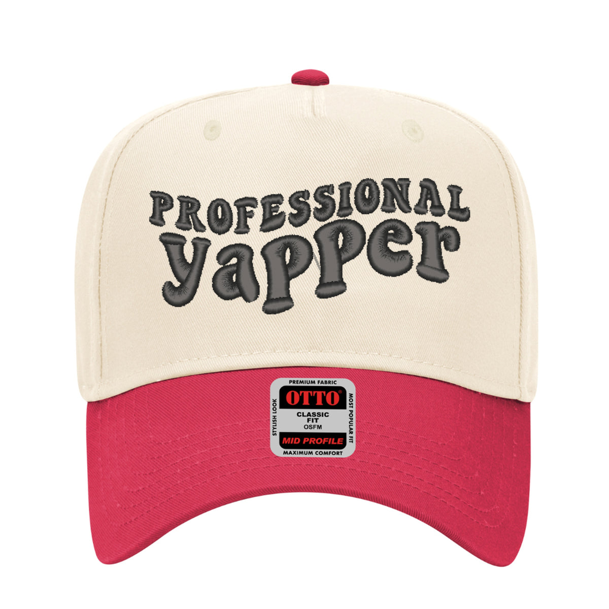 Professional Yapper Embroidered Hat - Trucker Hat