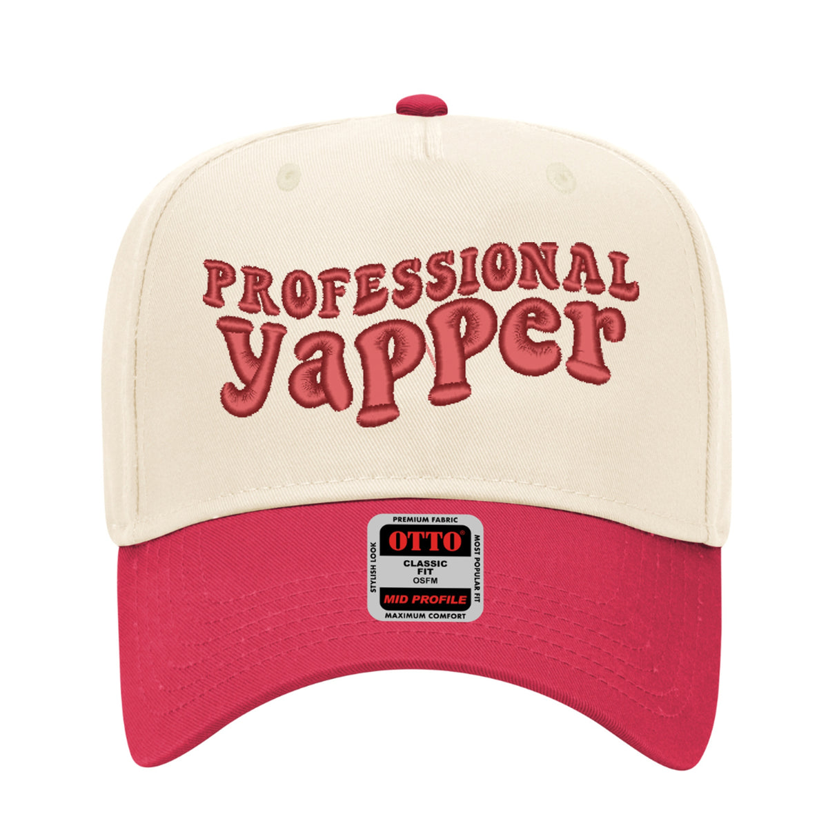 Professional Yapper Embroidered Hat - Trucker Hat