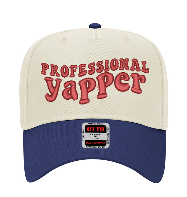 Professional Yapper Embroidered Hat - Trucker Hat