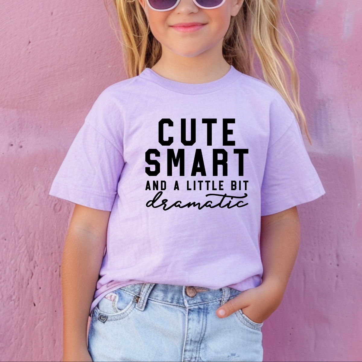 Cute Smart And A Little Bit Dramatic - Comfort Colors T-Shirt 