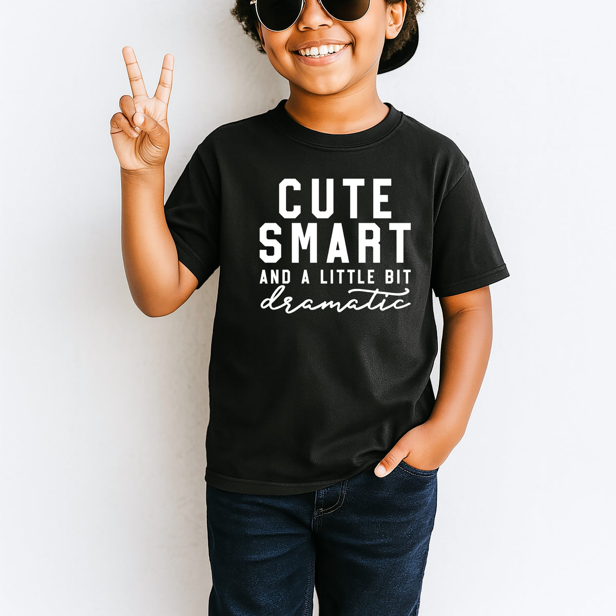 Cute Smart And A Little Bit Dramatic - Comfort Colors T-Shirt 