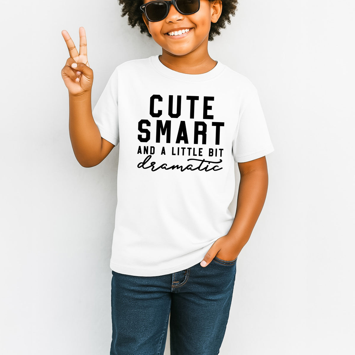 Cute Smart And A Little Bit Dramatic - Comfort Colors T-Shirt 