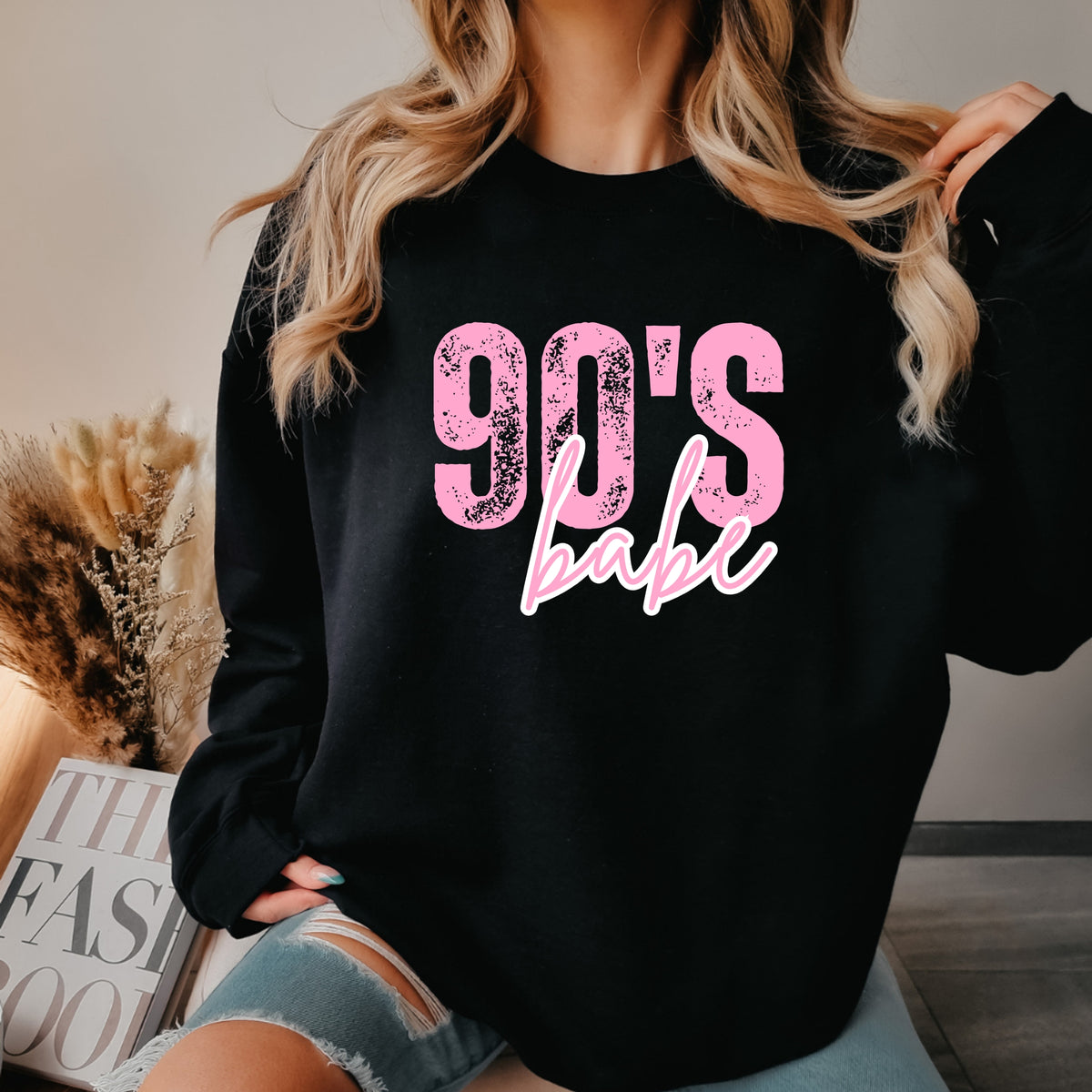 90's Babe - Adult Crewneck Sweatshirt
