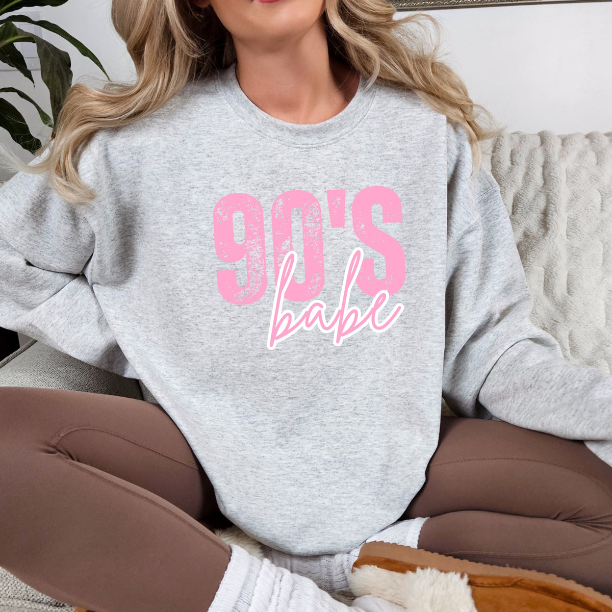90's Babe - Adult Crewneck Sweatshirt