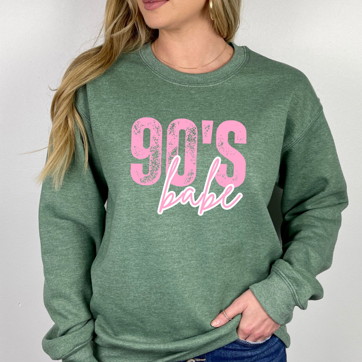 90's Babe - Adult Crewneck Sweatshirt