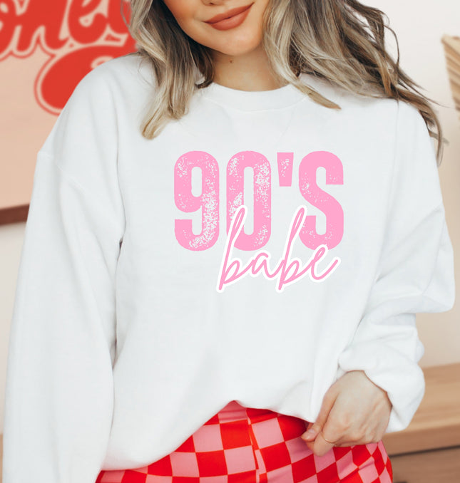 90's Babe - Adult Crewneck Sweatshirt