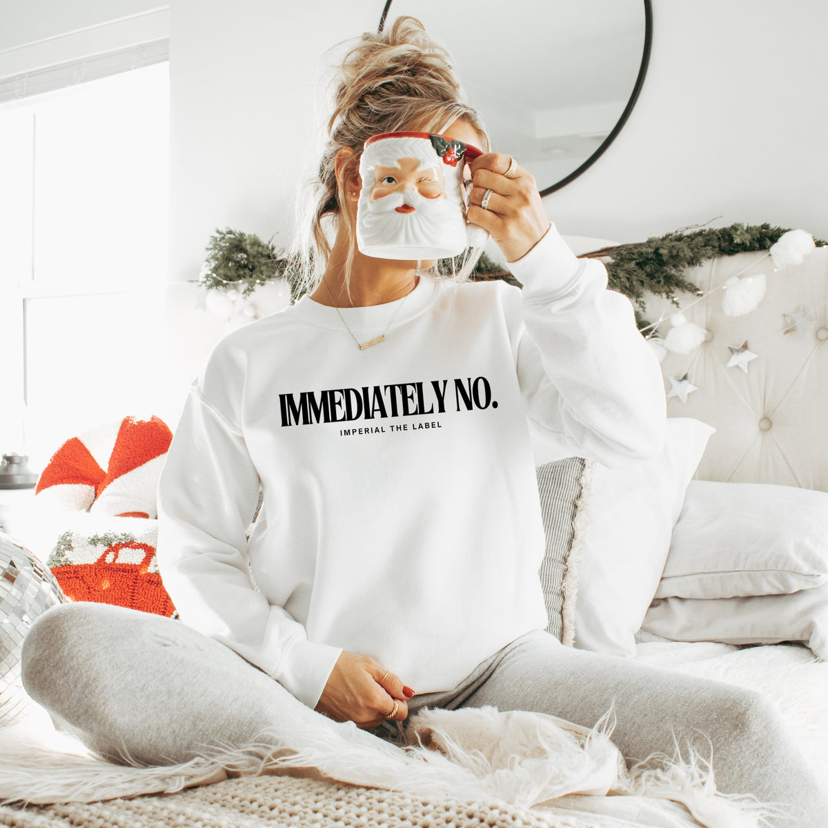 Immediately No - Adult Crewneck Sweatshirt