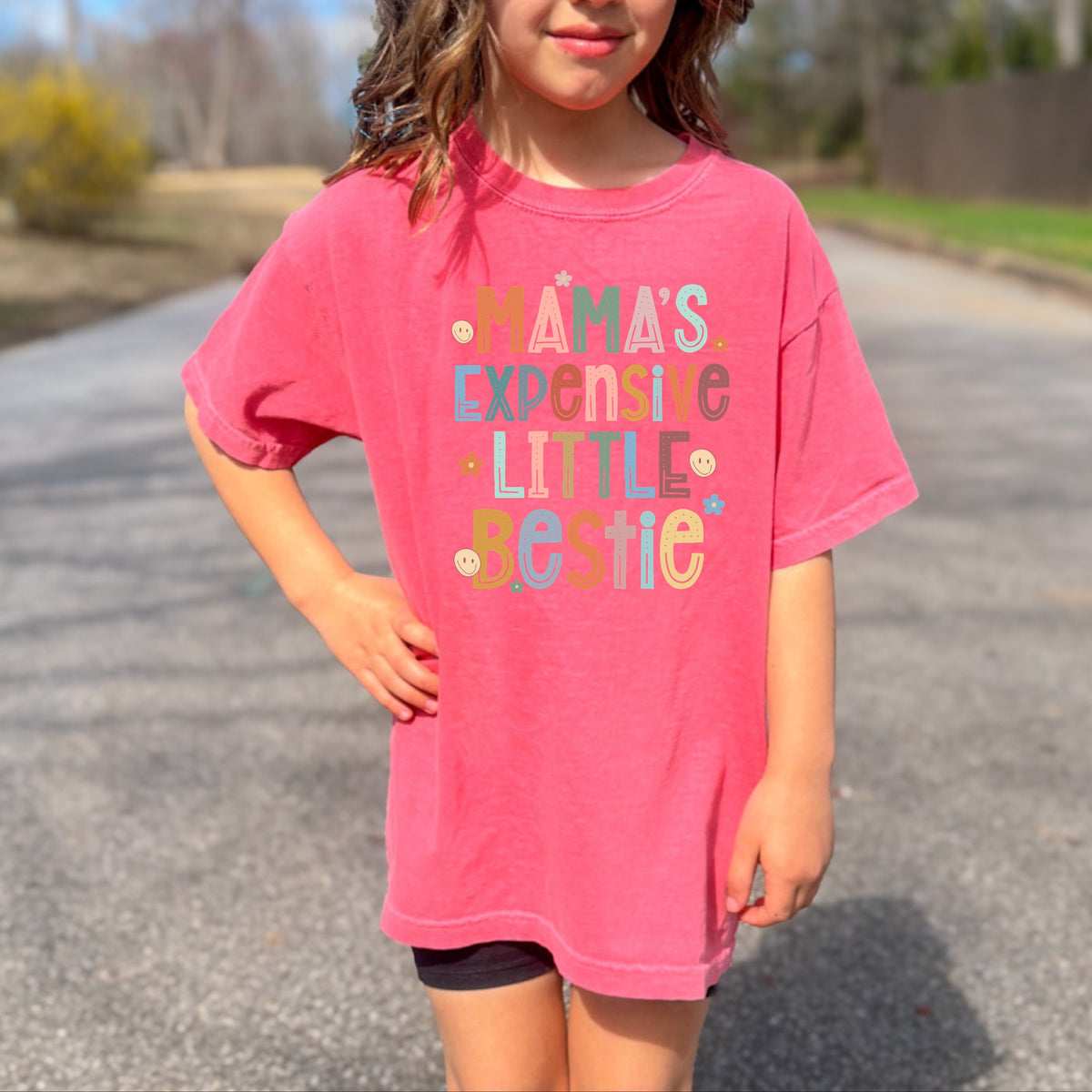 Mama's Expensive Little Bestie Kids - Youth Comfort Colors T-Shirt