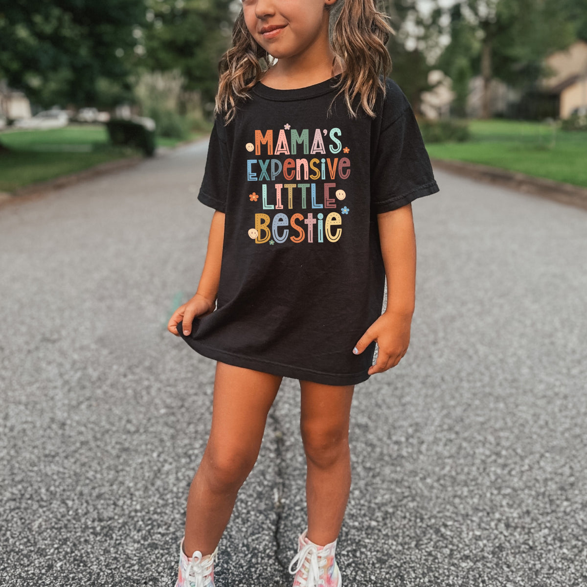 Mama's Expensive Little Bestie Kids - Youth Comfort Colors T-Shirt