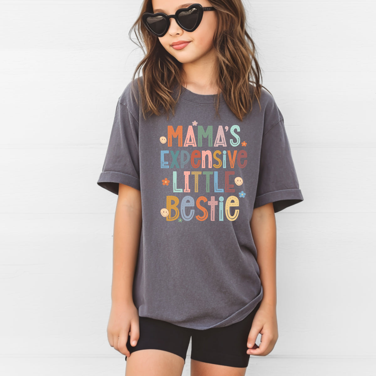 Mama's Expensive Little Bestie Kids - Youth Comfort Colors T-Shirt