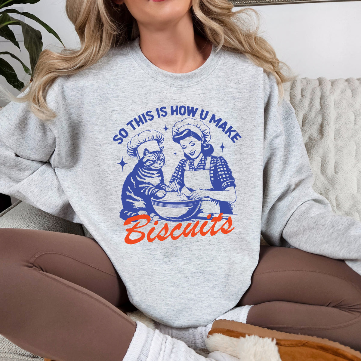 So This Is How You Make Biscuits - Adult Crewneck Sweatshirt
