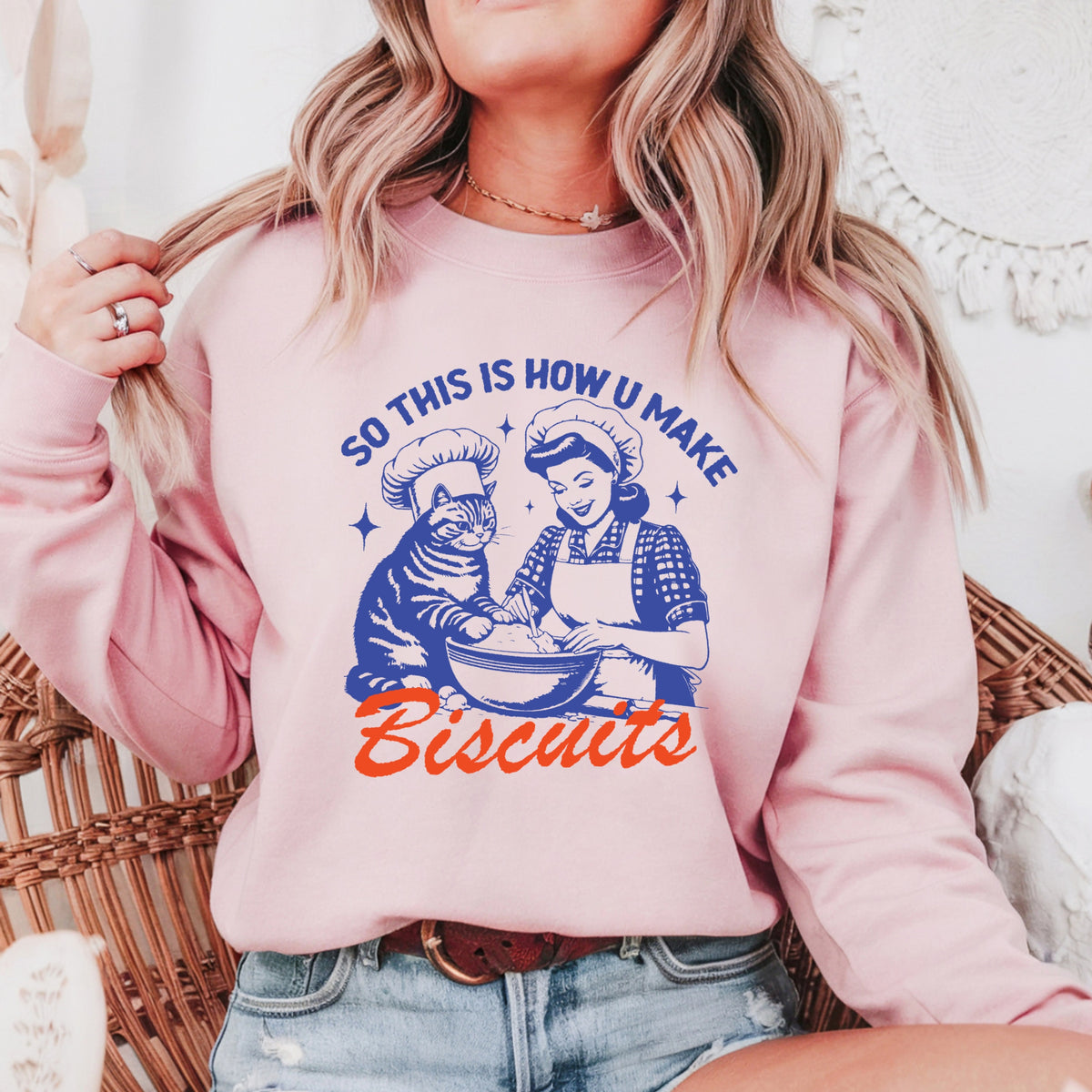 So This Is How You Make Biscuits - Adult Crewneck Sweatshirt