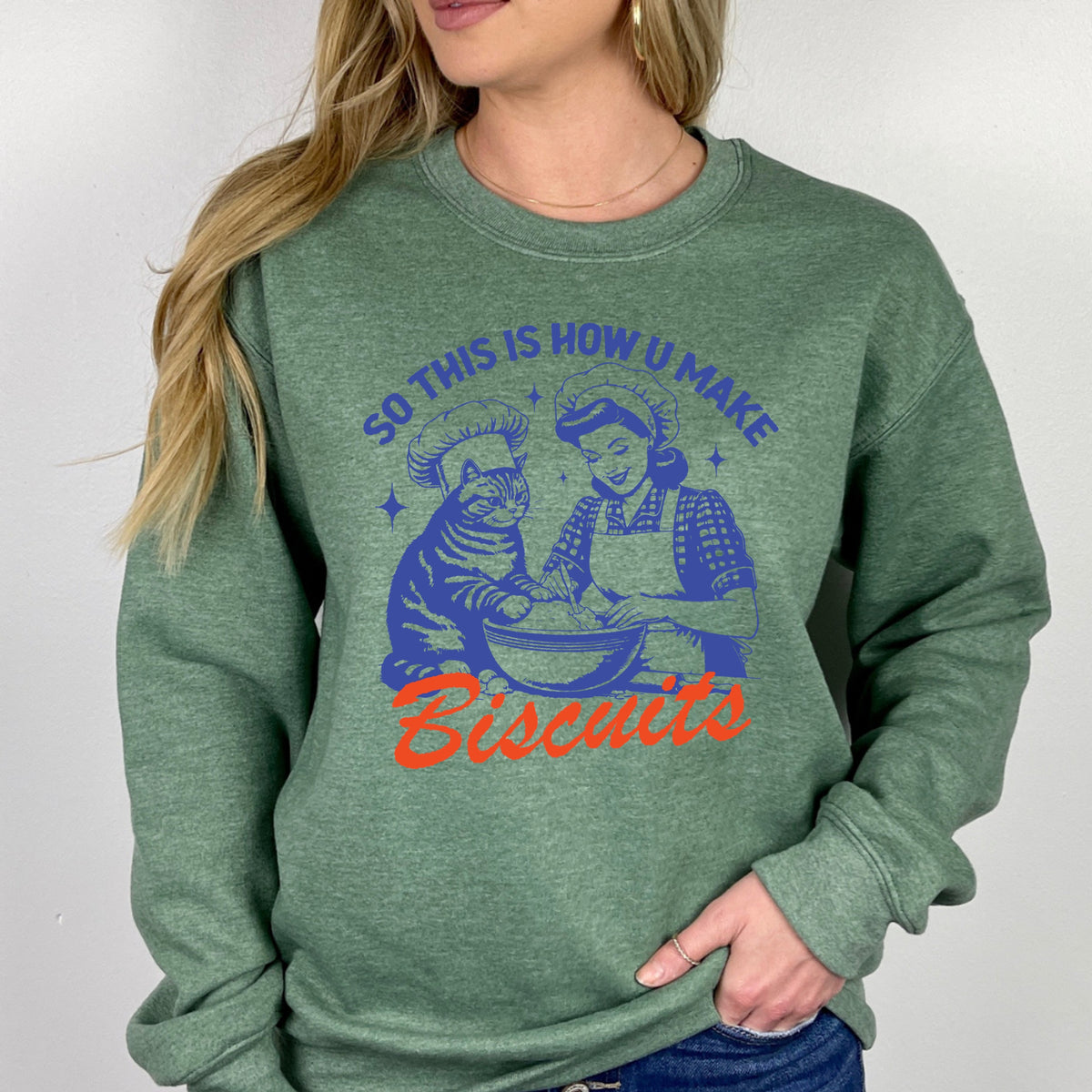 So This Is How You Make Biscuits - Adult Crewneck Sweatshirt