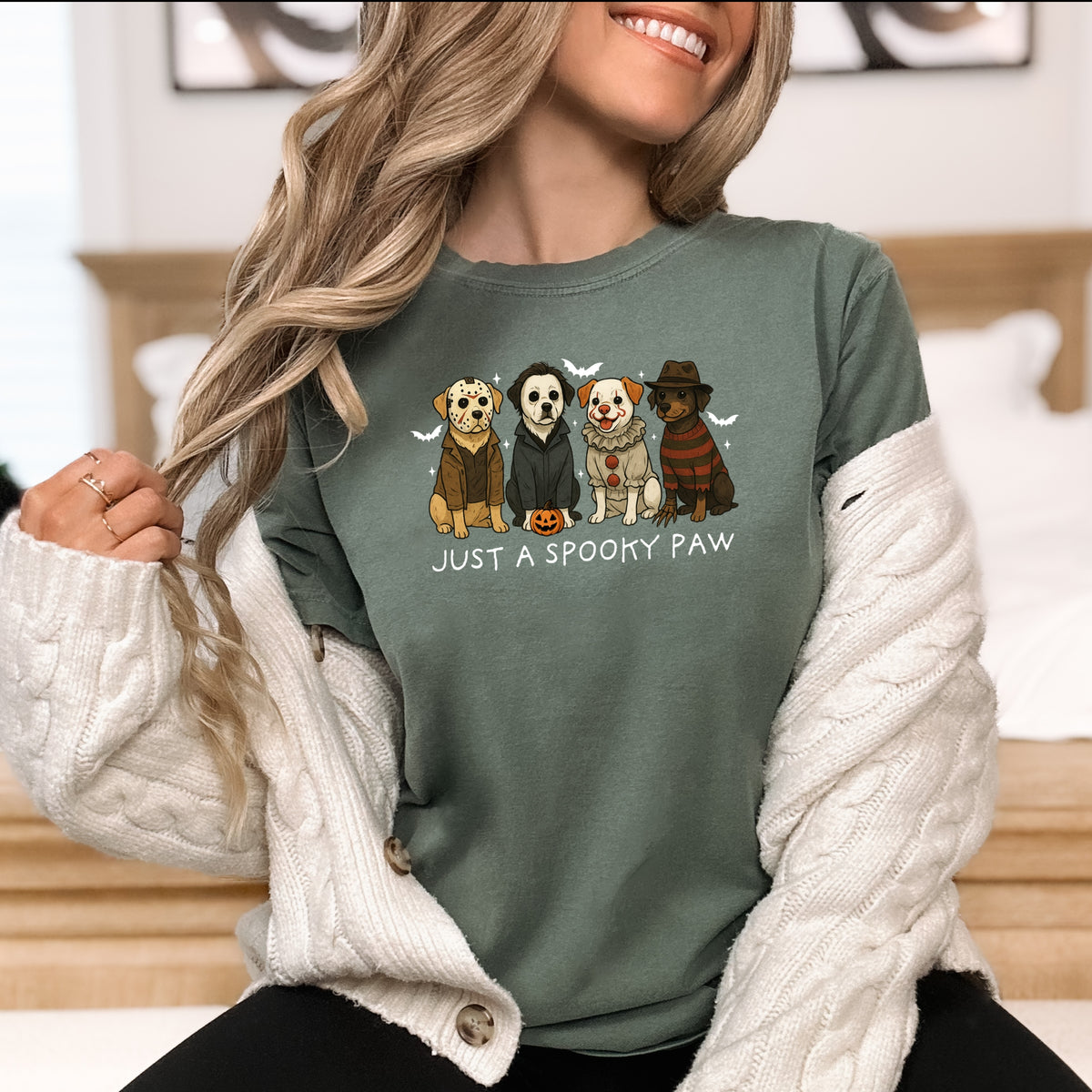 Just A Spooky Paw - Comfort Colors T-Shirt 