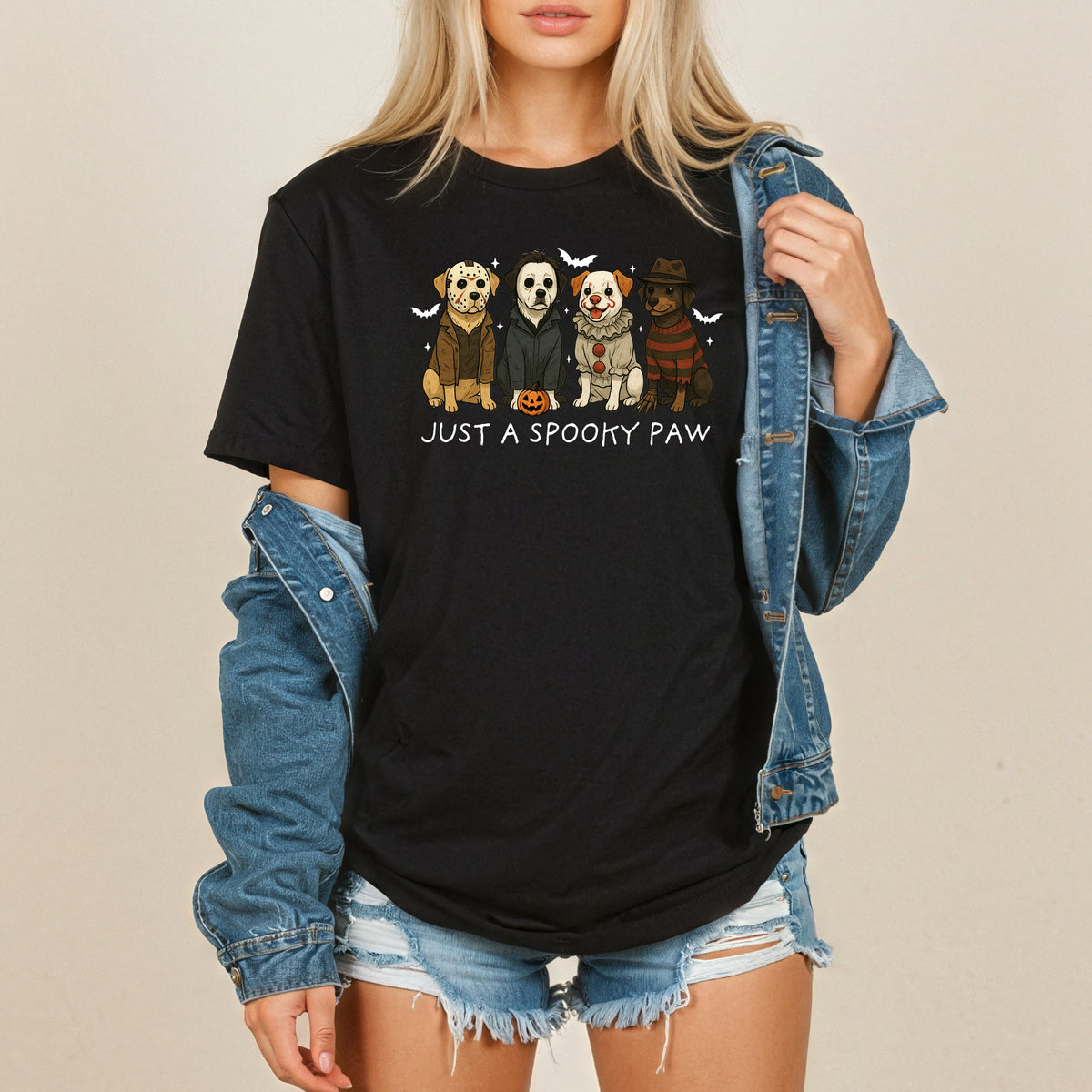 Just A Spooky Paw - Comfort Colors T-Shirt 