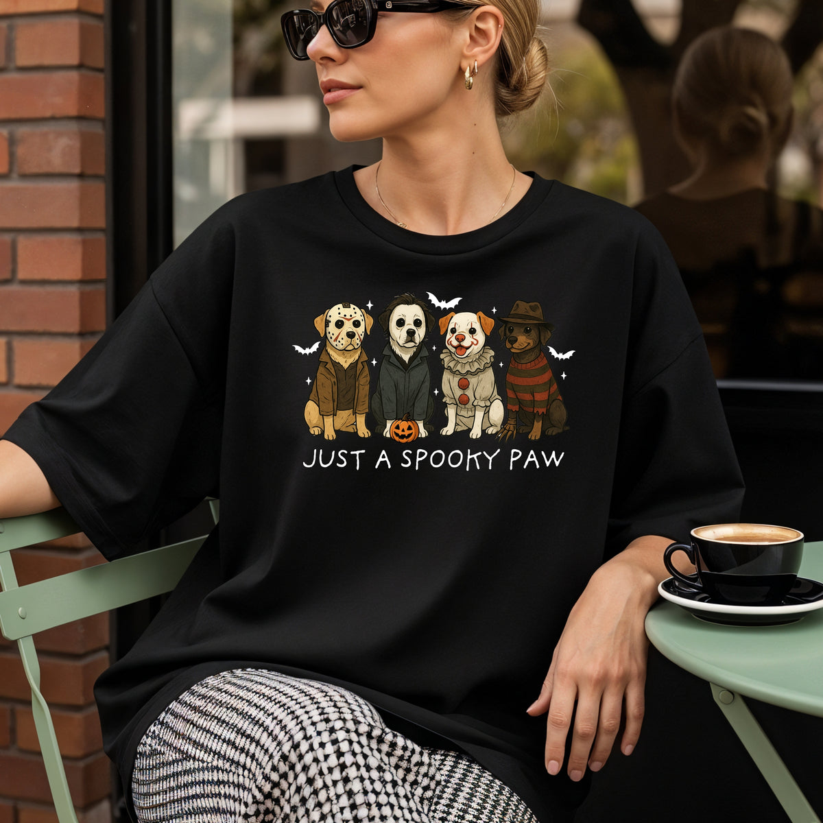 Just A Spooky Paw - Comfort Colors T-Shirt 