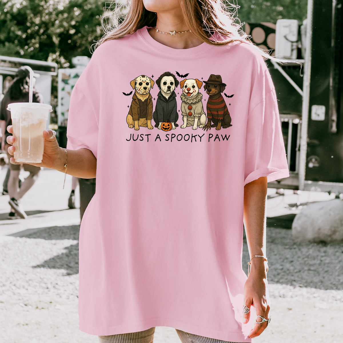 Just A Spooky Paw - Comfort Colors T-Shirt 