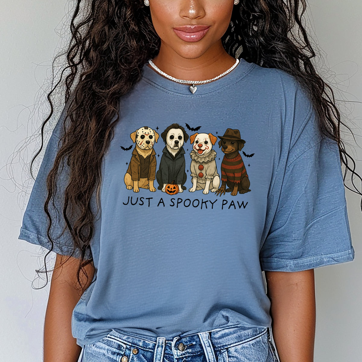 Just A Spooky Paw - Comfort Colors T-Shirt 