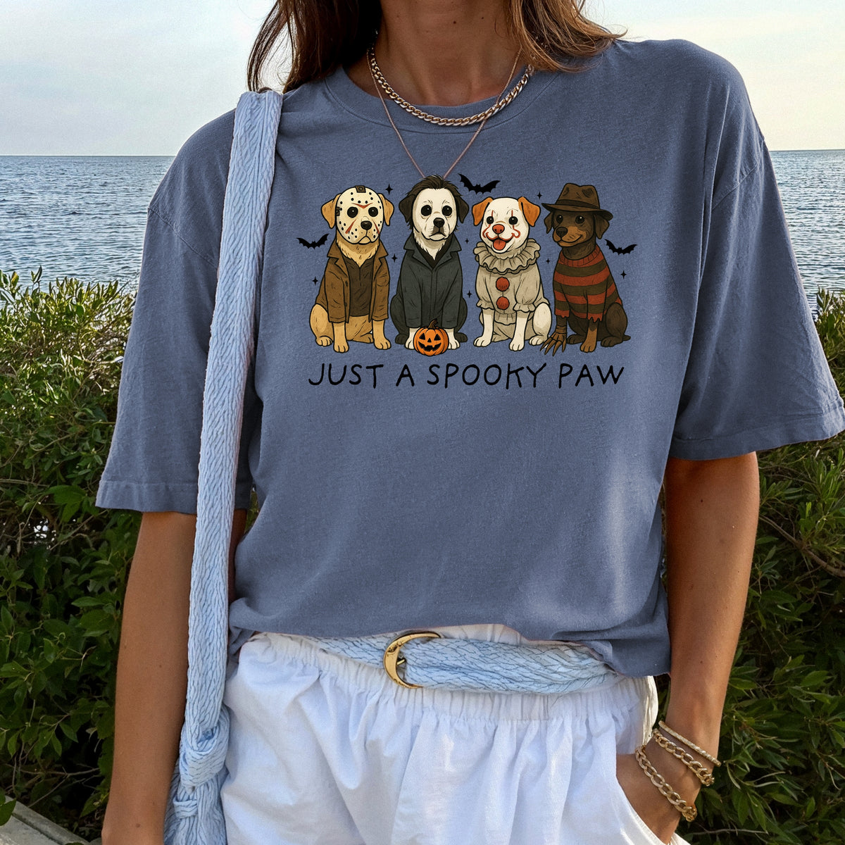 Just A Spooky Paw - Comfort Colors T-Shirt 