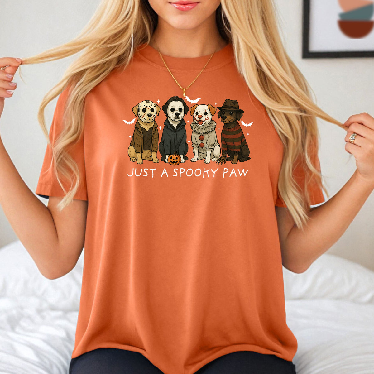 Just A Spooky Paw - Comfort Colors T-Shirt 