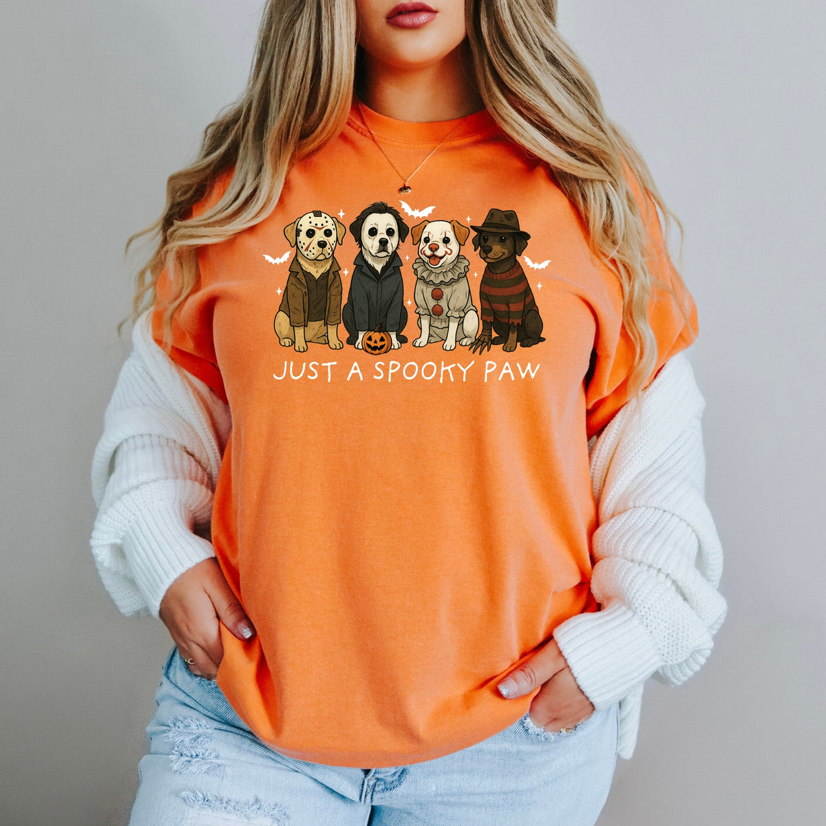 Just A Spooky Paw - Comfort Colors T-Shirt 