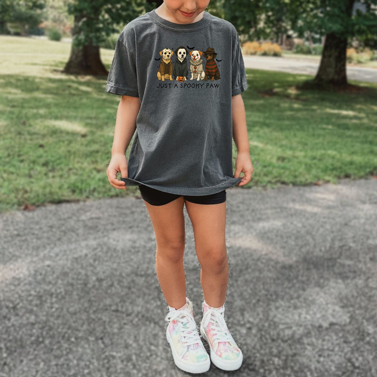 Just A Spooky Paw - Comfort Colors T-Shirt 