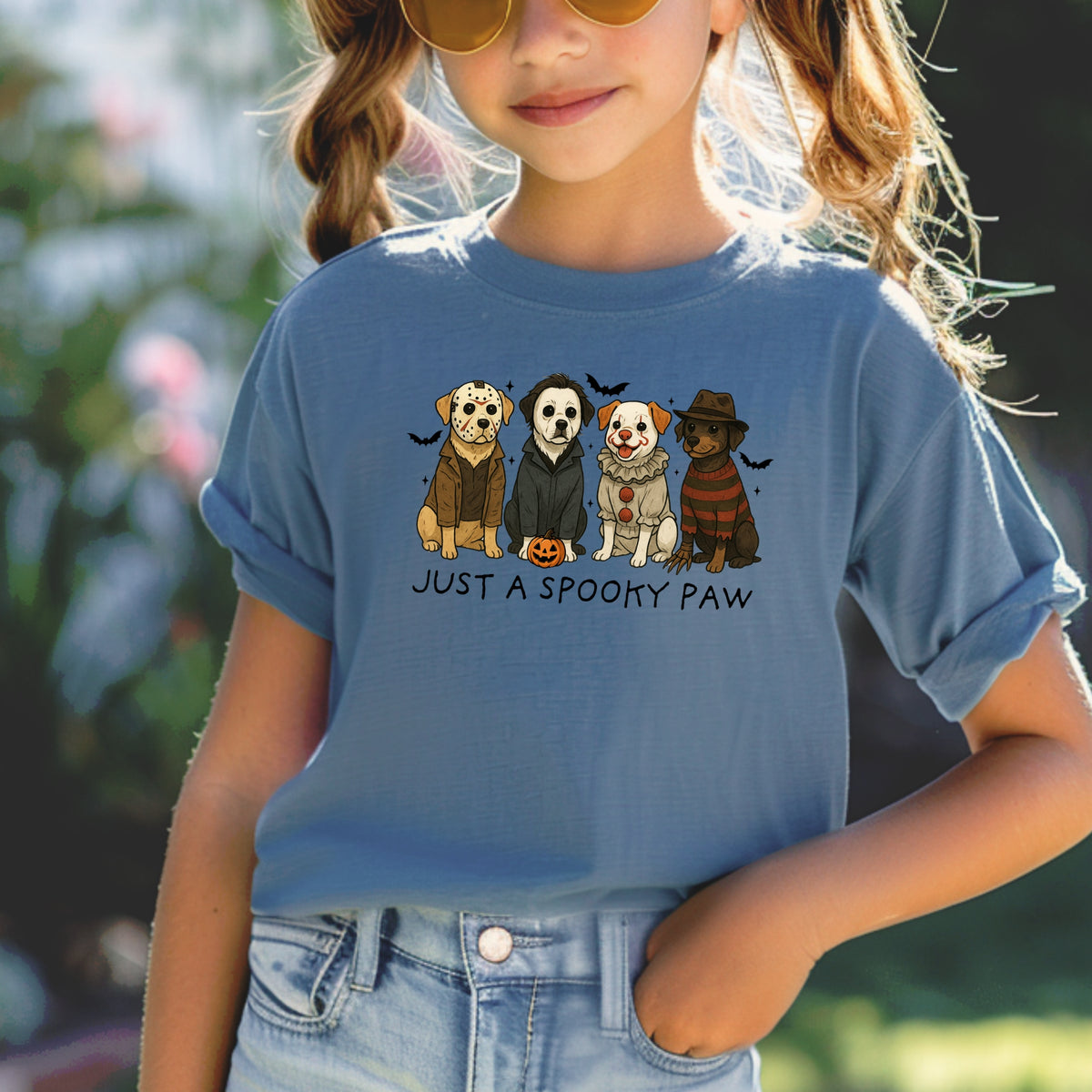 Just A Spooky Paw - Comfort Colors T-Shirt 