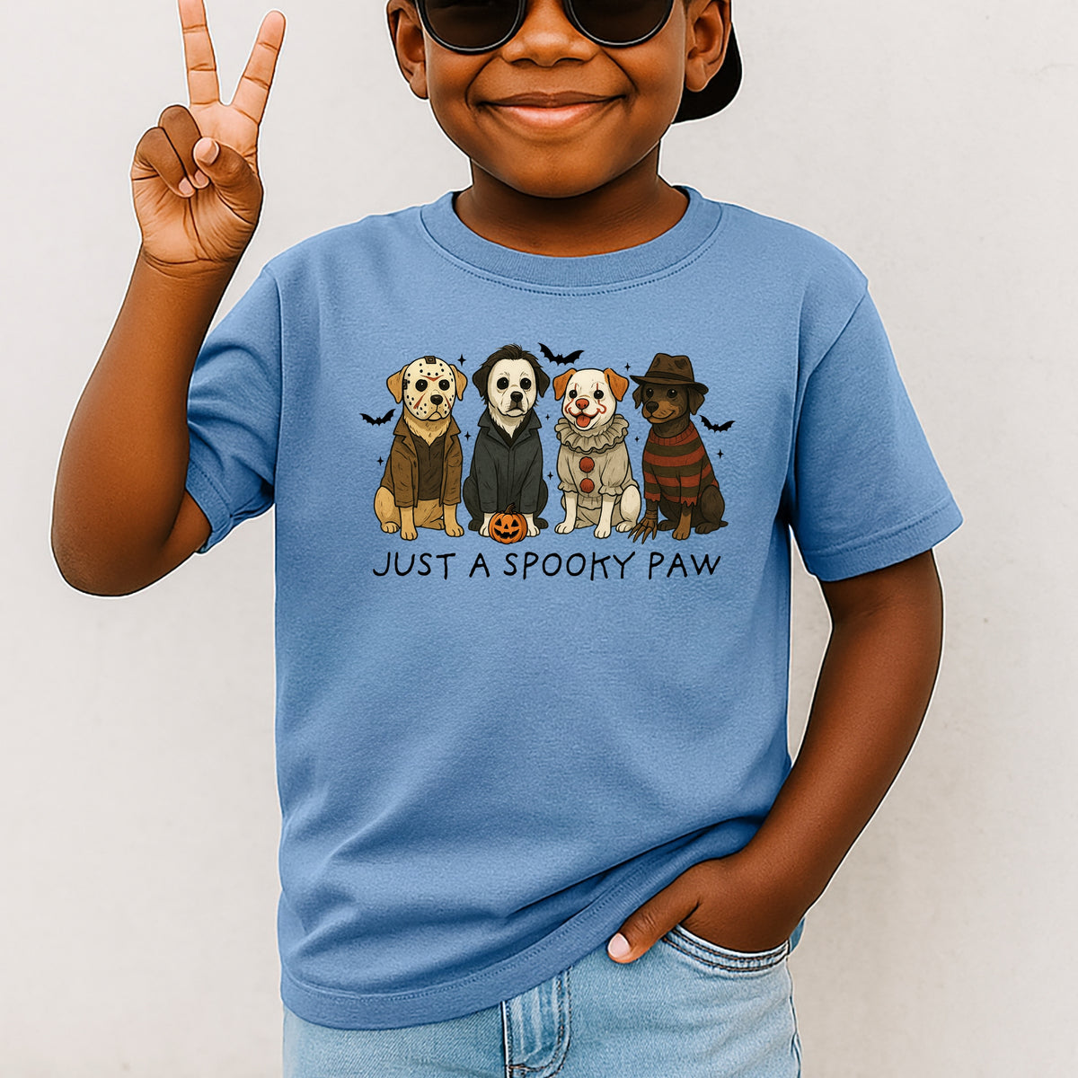 Just A Spooky Paw - Comfort Colors T-Shirt 