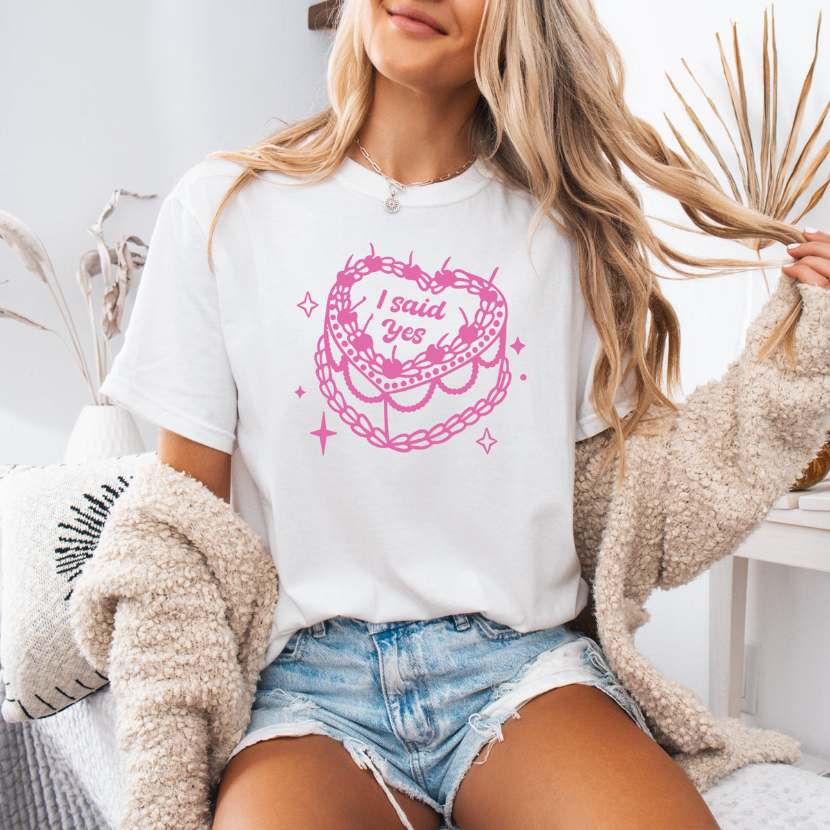 I Said Yes Printed Comfort Colors T-Shirt 