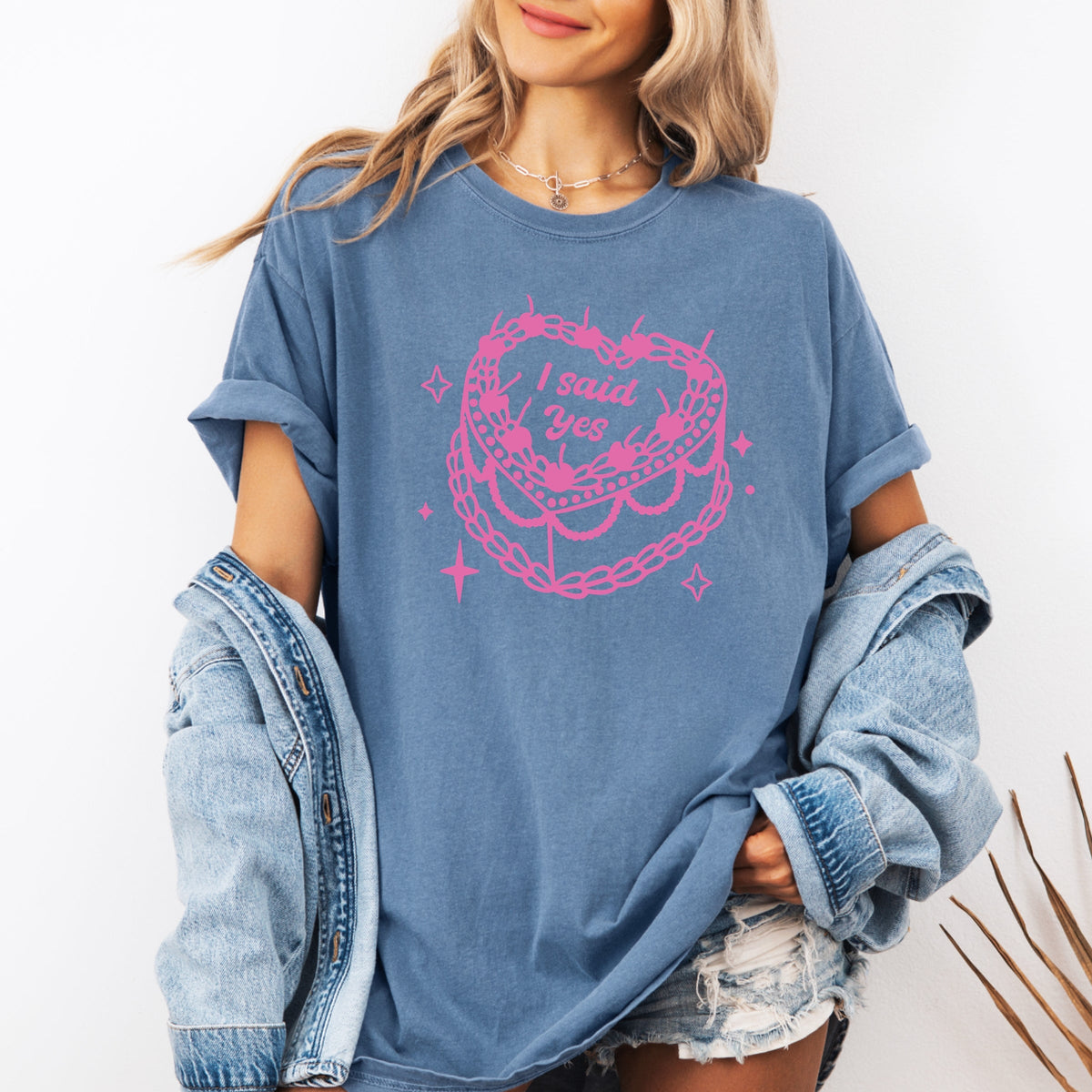 I Said Yes Printed Comfort Colors T-Shirt 