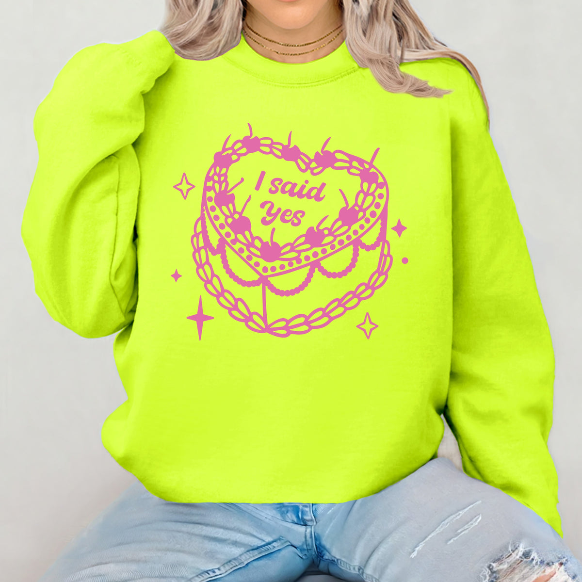 I Said Yes - Adult Crewneck Sweatshirt