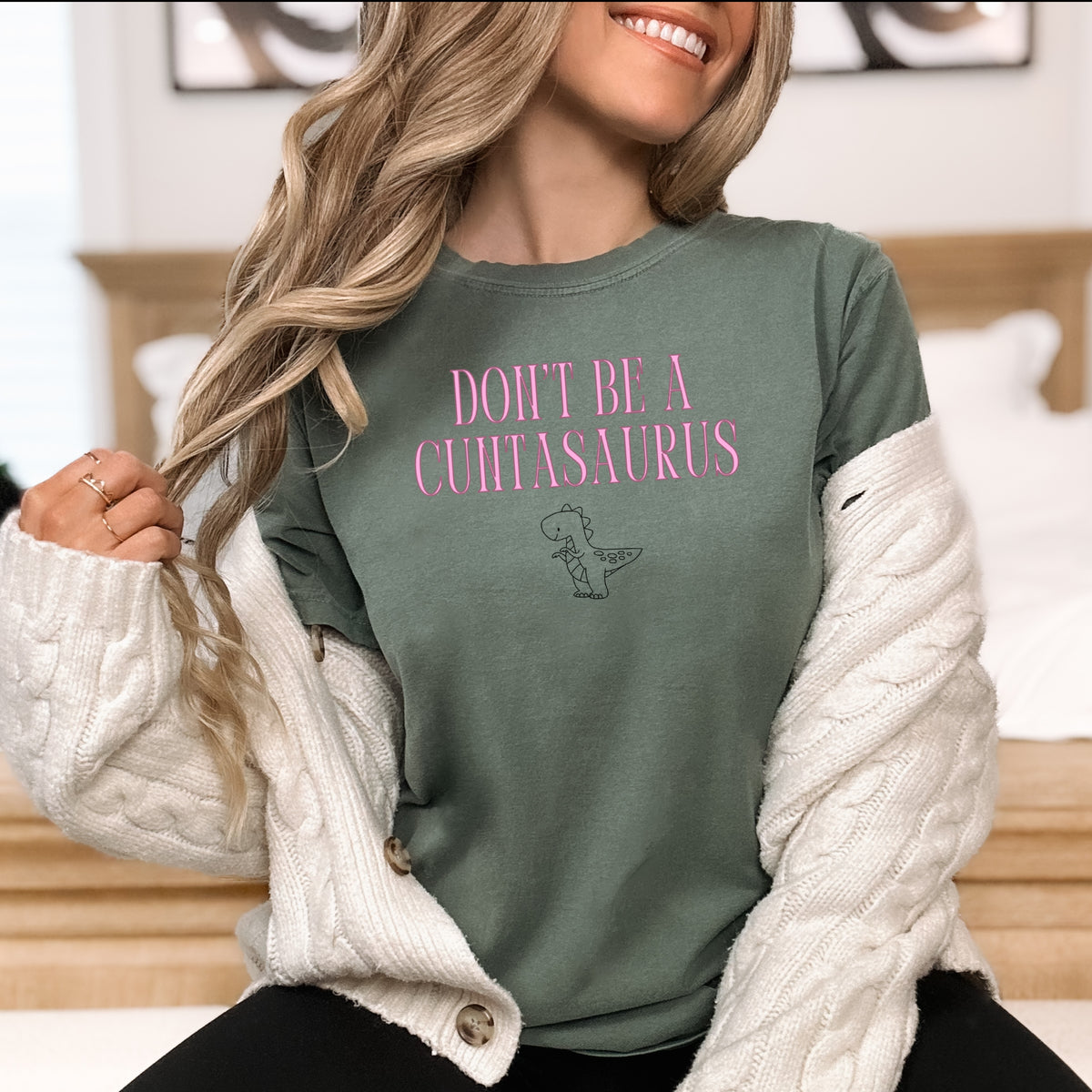 Don't Be A Cuntasaurus  - Unisex Comfort Colors Garment-Dyed Heavyweight T-Shirt